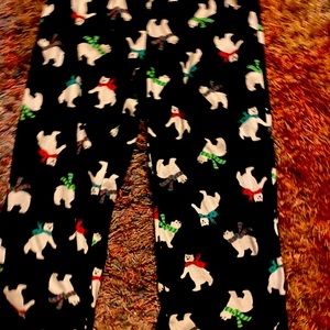 Boys Fleece Polar Bear Pajama Bottoms